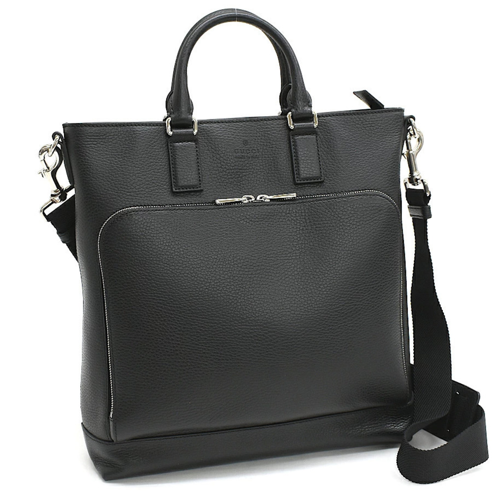 Gucci Cosmopolis Tote Bag Leather Diamante Inner Black